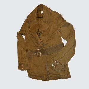 A.L.C. Size 8 Women's green khaki military trench coat jacket new with tags